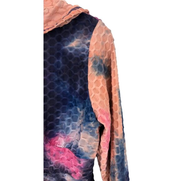 Jolie & Joy Girls Youth Large Colorful Cropped Full Zip Hoodie Jacket Tie Dye - Picture 5 of 11